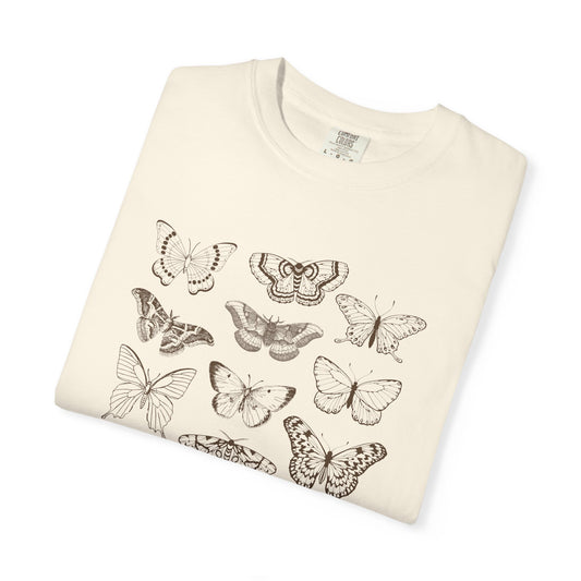 Butterfly Sketches T-Shirt — Vintage Butterfly Graphic Tee