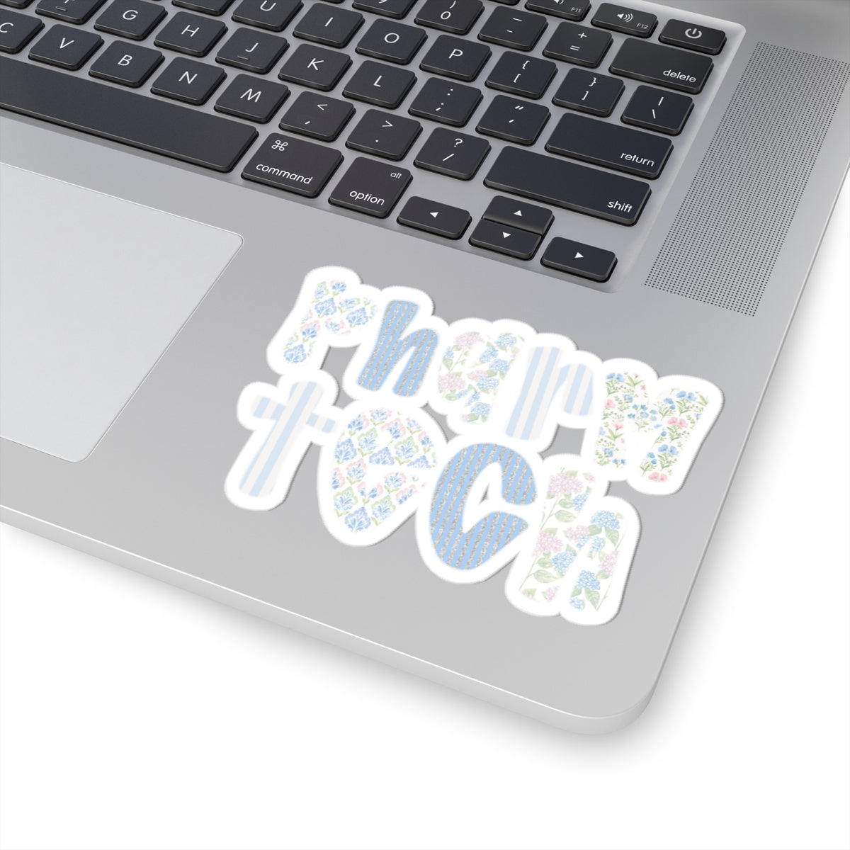 Pharmacy Tech Floral Kiss-Cut Sticker — Cute Laptop & Water Bottle Decal for Pharmacy Technicians