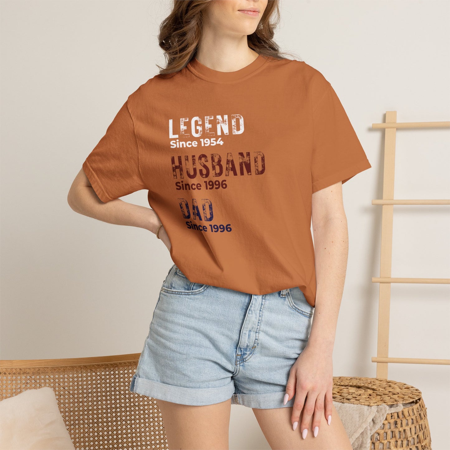 CUSTOM Legend, Husband, Dad T-Shirt — Vintage Tribute Tee