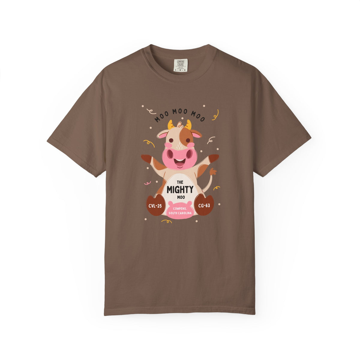 Mighty Moo Cow Graphic T-Shirt — Cute Farm Animal Tee