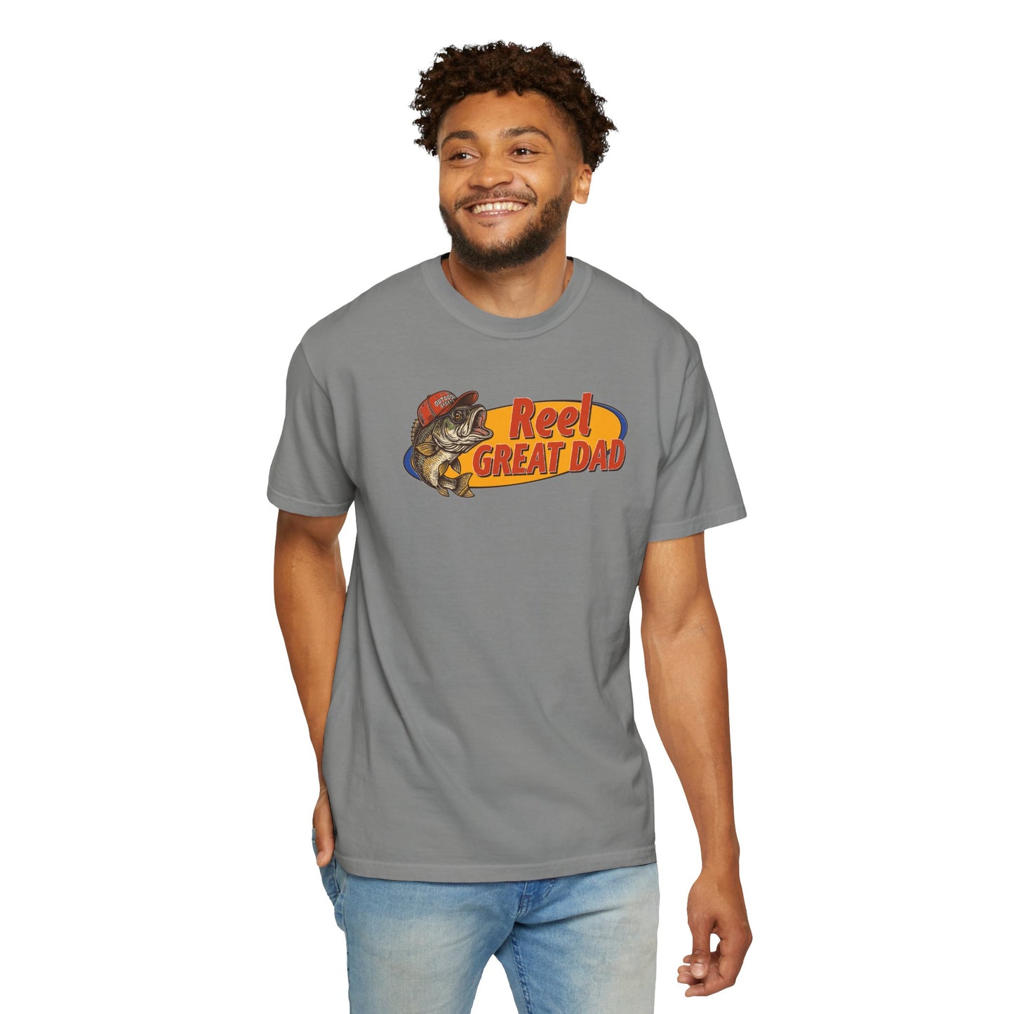 Reel Great Dad T-Shirt – Fishing Dad Graphic Tee