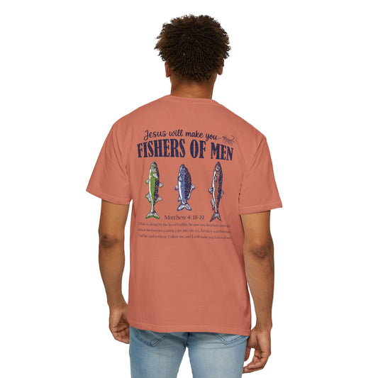 Fishers of Men T-Shirt — Christian Fishing Graphic Tee (Matthew 4:18-19)