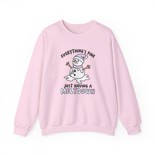 Having a Meltdown Crewneck Sweatshirt