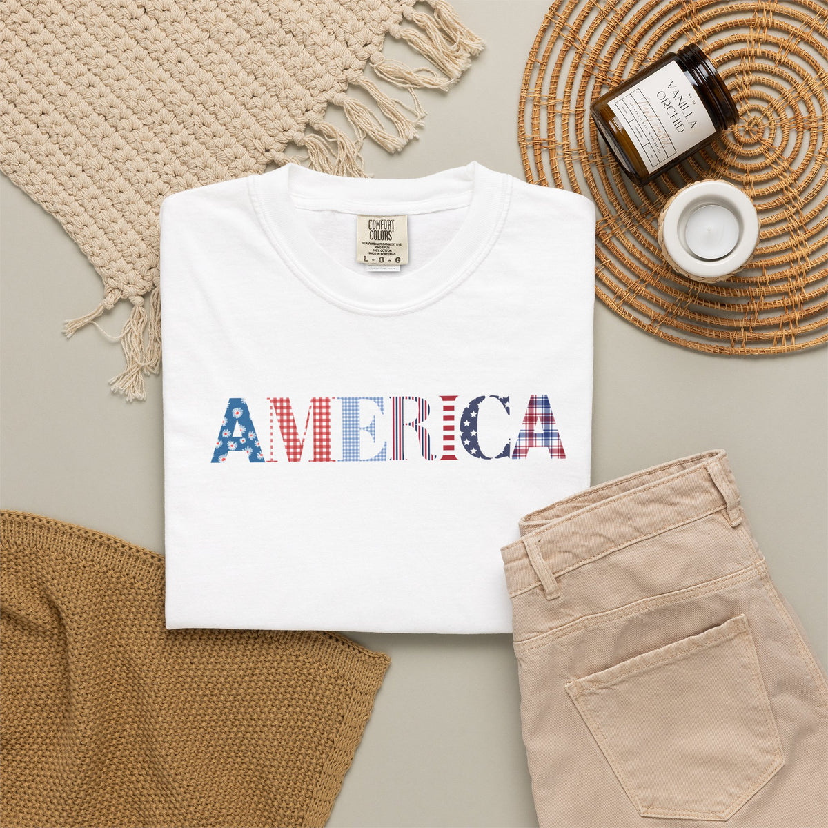 America Patriotic T-Shirt — Stars & Stripes Graphic Tee