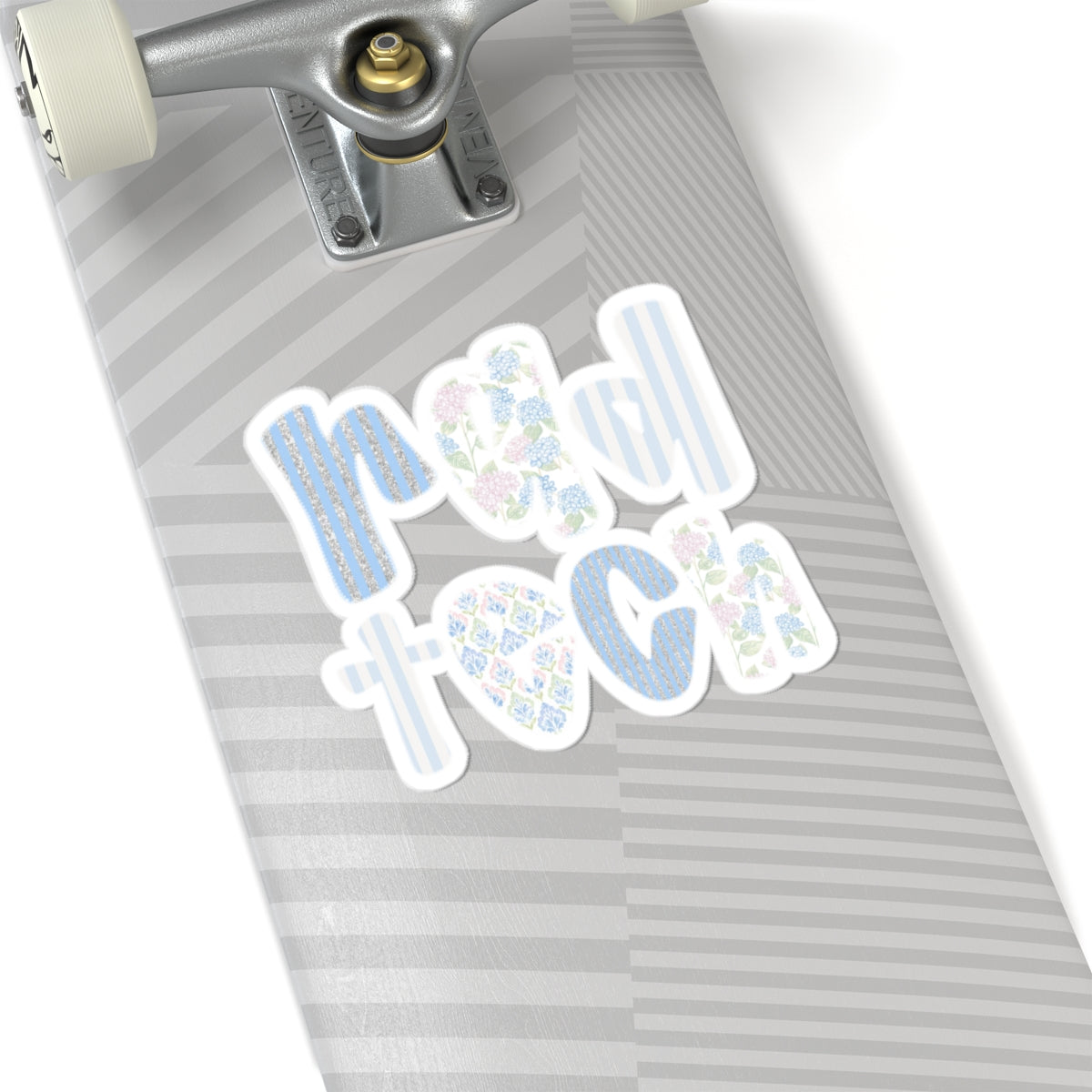 Floral 'Rad Tech' Decorative Kiss-Cut Sticker