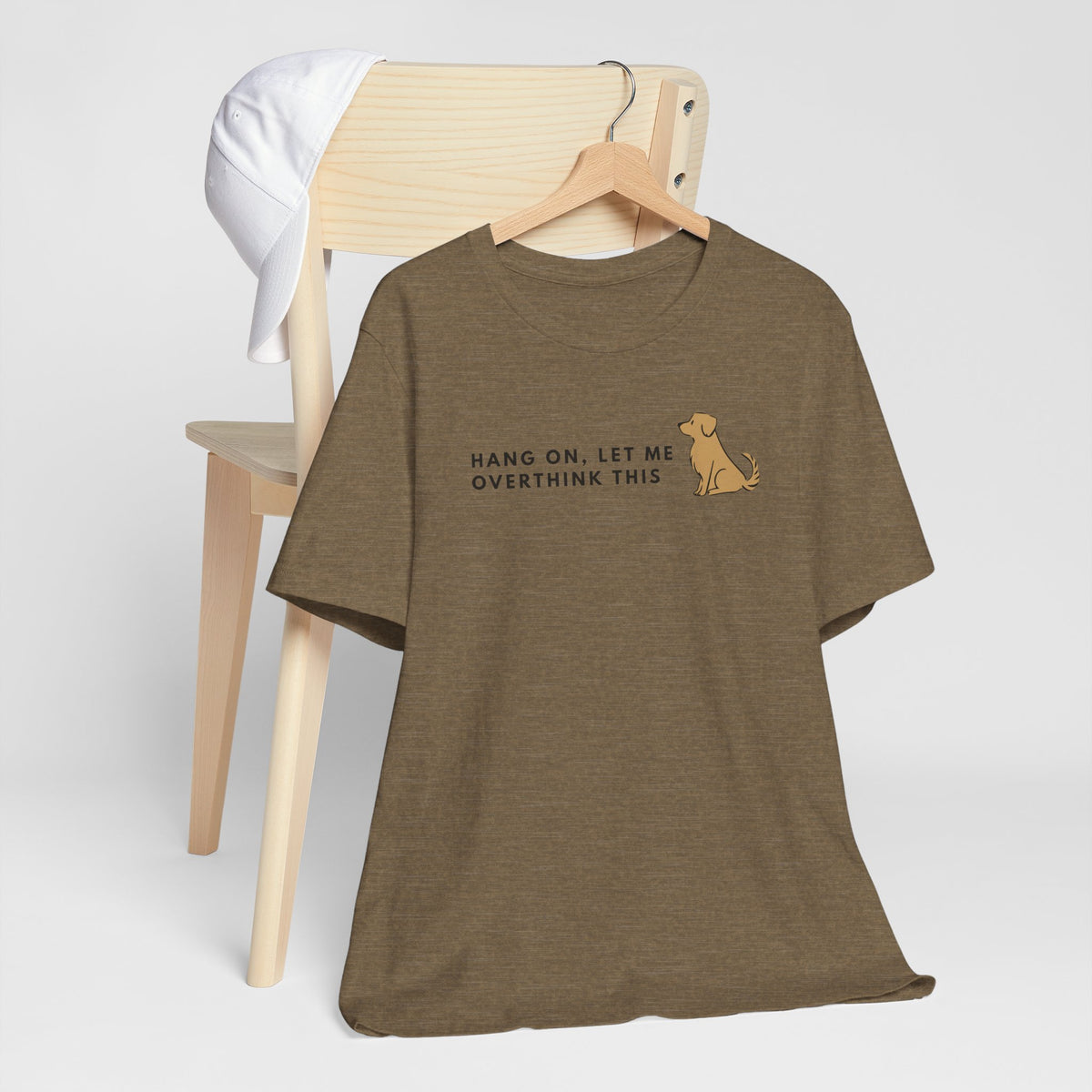 Fozzie Bear's T-Shirt — "Hang On, Let Me Overthink This" Dog Graphic Tee