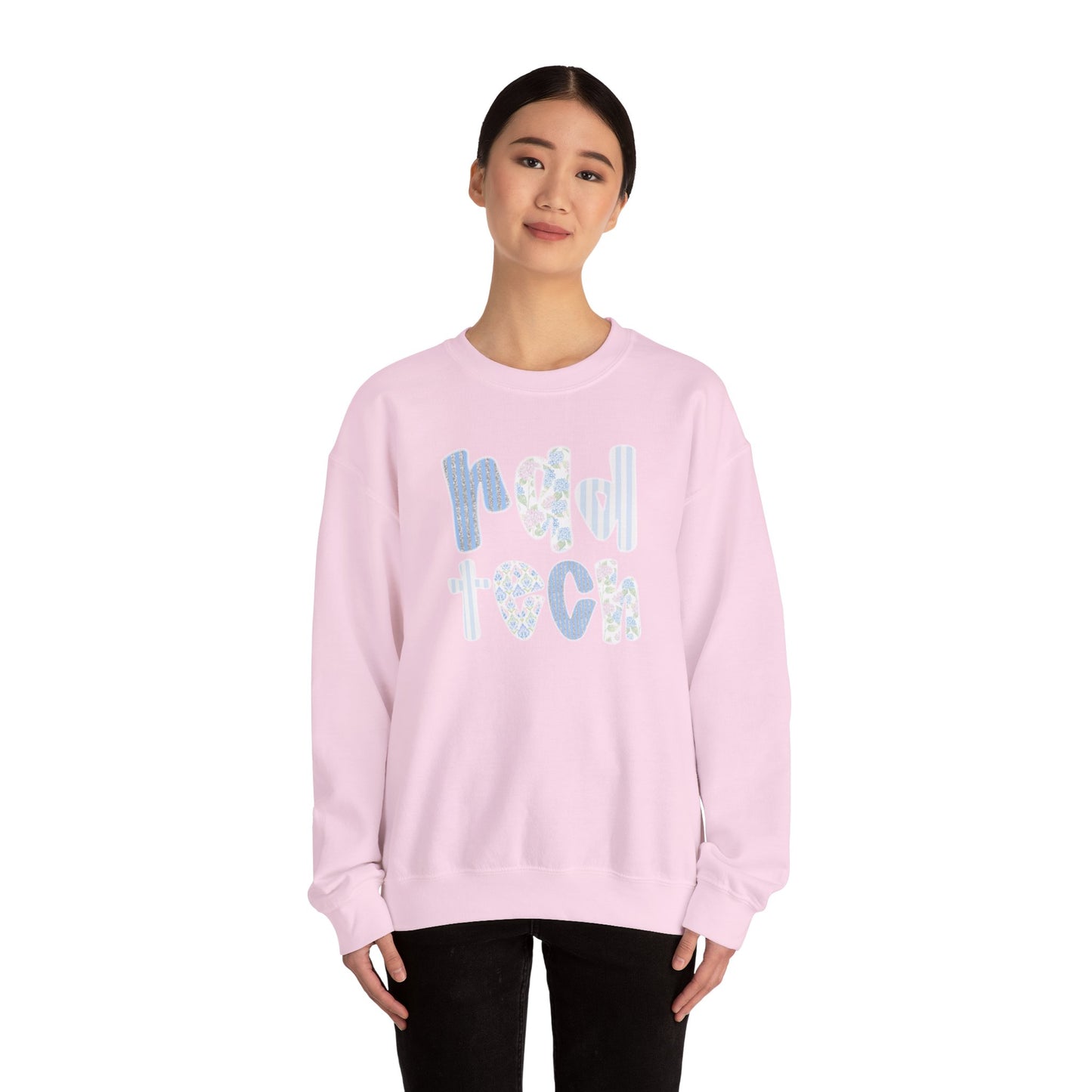 Rad Tech Crewneck Sweatshirt — Pastel Floral