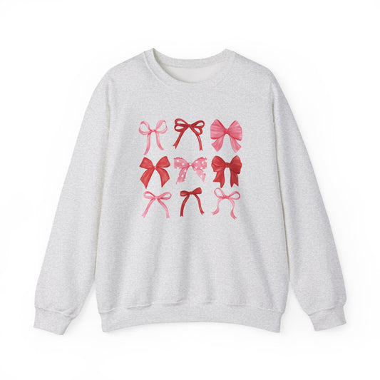 Bow Pattern Crewneck Sweatshirt