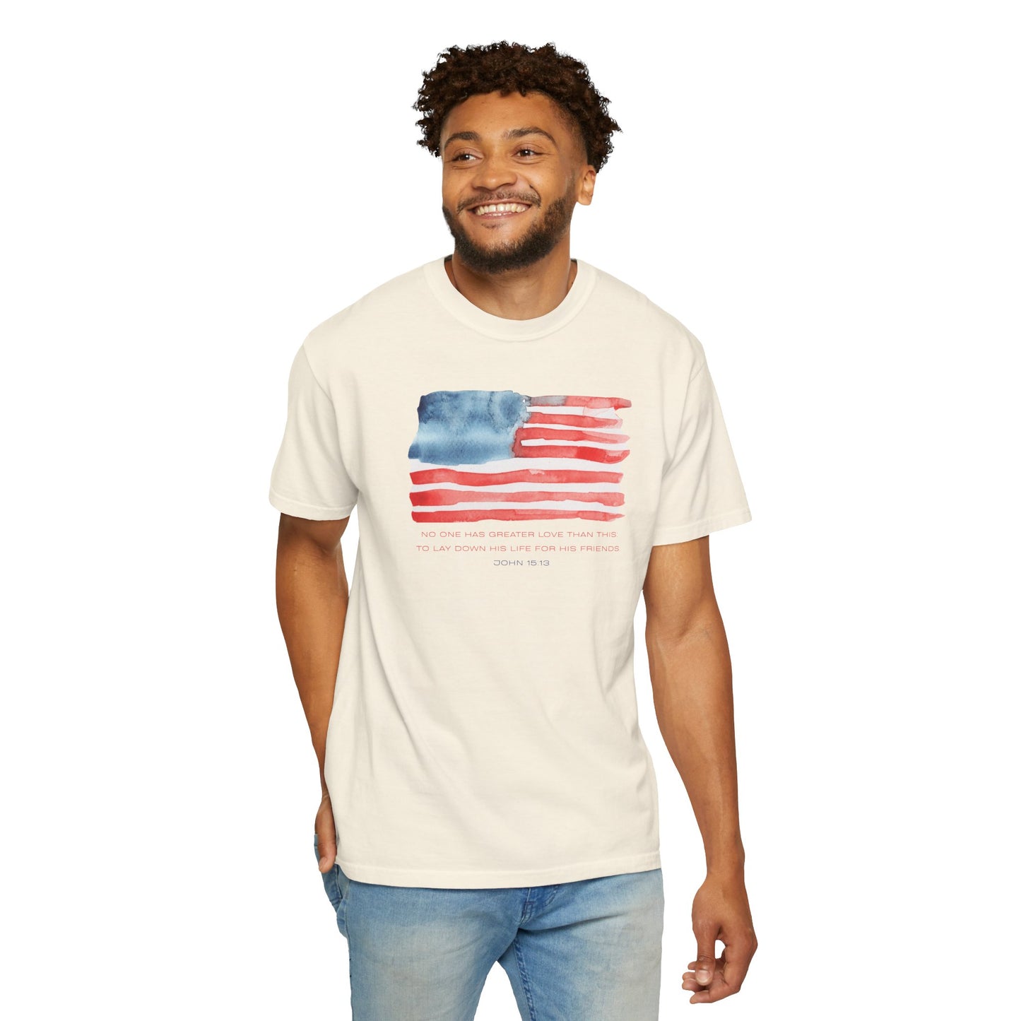American Watercolor Flag T-Shirt