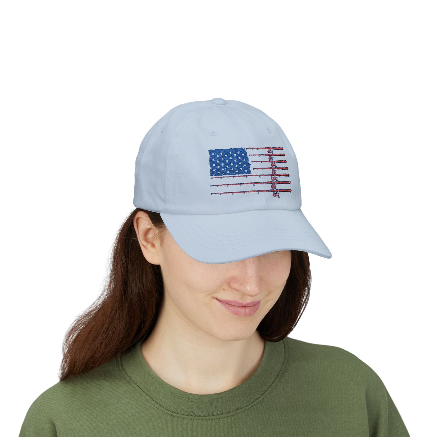 Dad Cap — Distressed American Flag Embroidered Baseball Hat