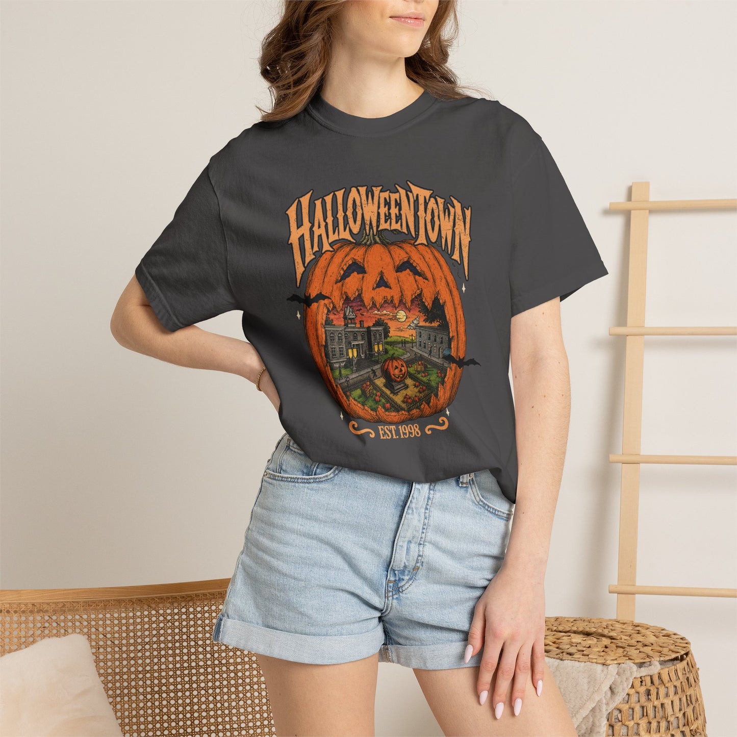 Halloween Town Pumpkin Graphic T-Shirt