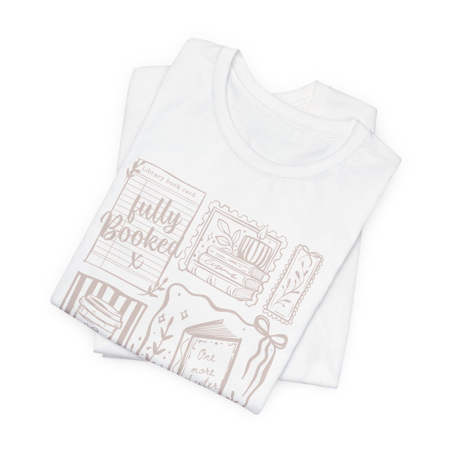 T-Shirt — "Fully Booked" Cozy Reading Graphic Tee