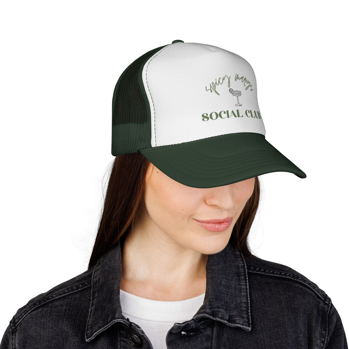 Trucker Cap — 'Spicy Margs' Social Club Embroidered Unisex Hat