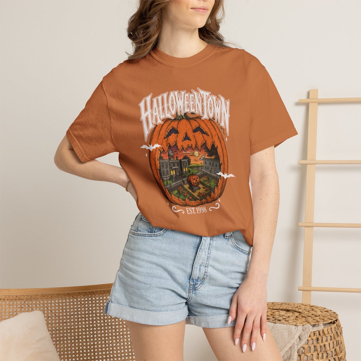 Halloween Town Pumpkin Graphic T-Shirt