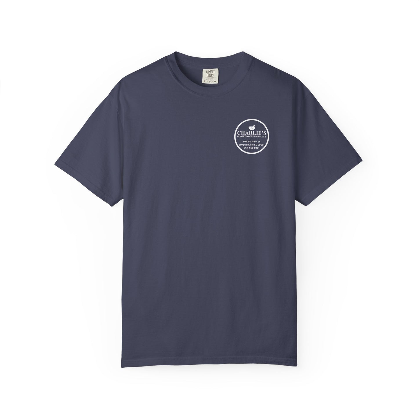 Pharmacy Logo T-Shirt — Charlie’s Hometown Pharmacy Logo Tee