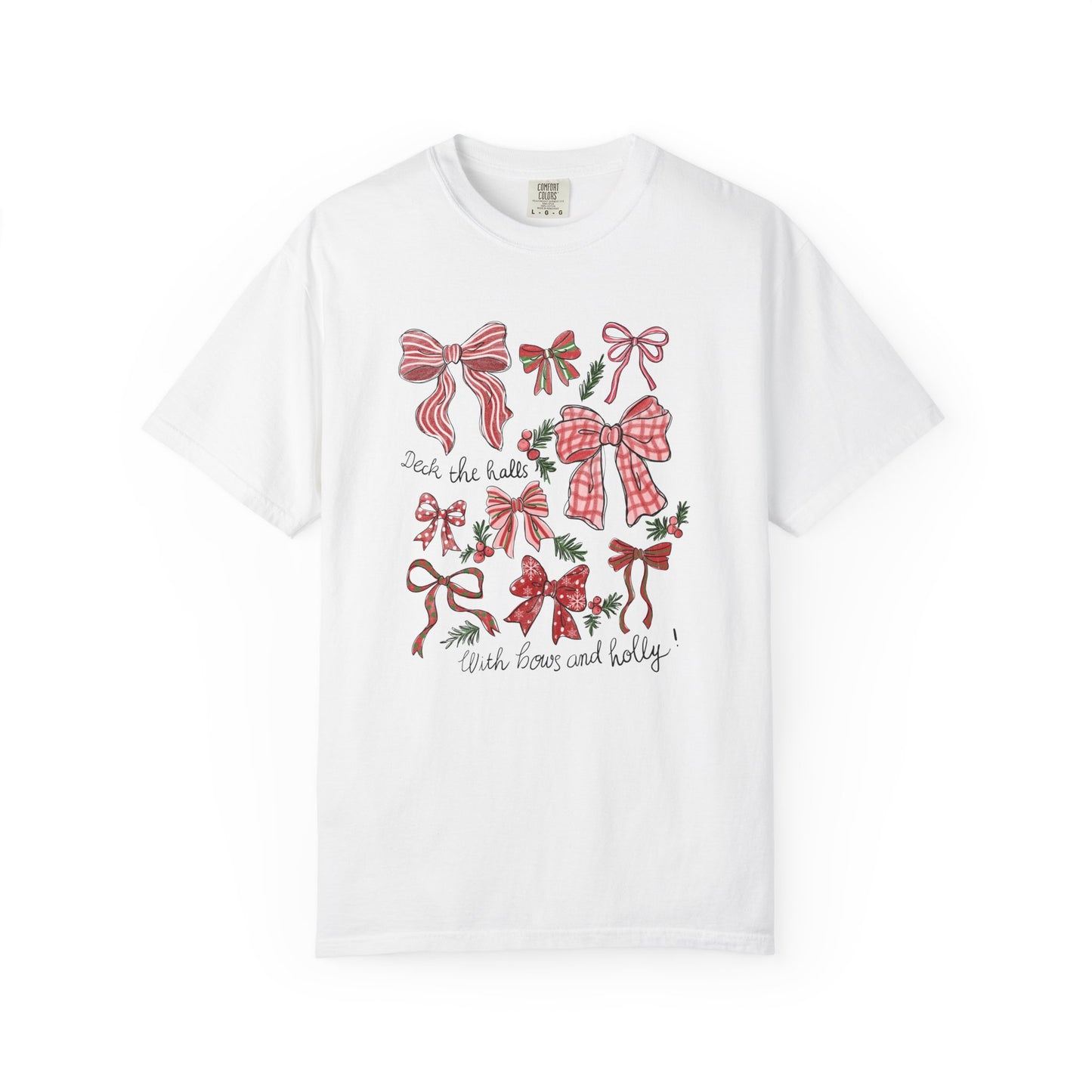 Bows & Holly Comfort Colors T-shirt