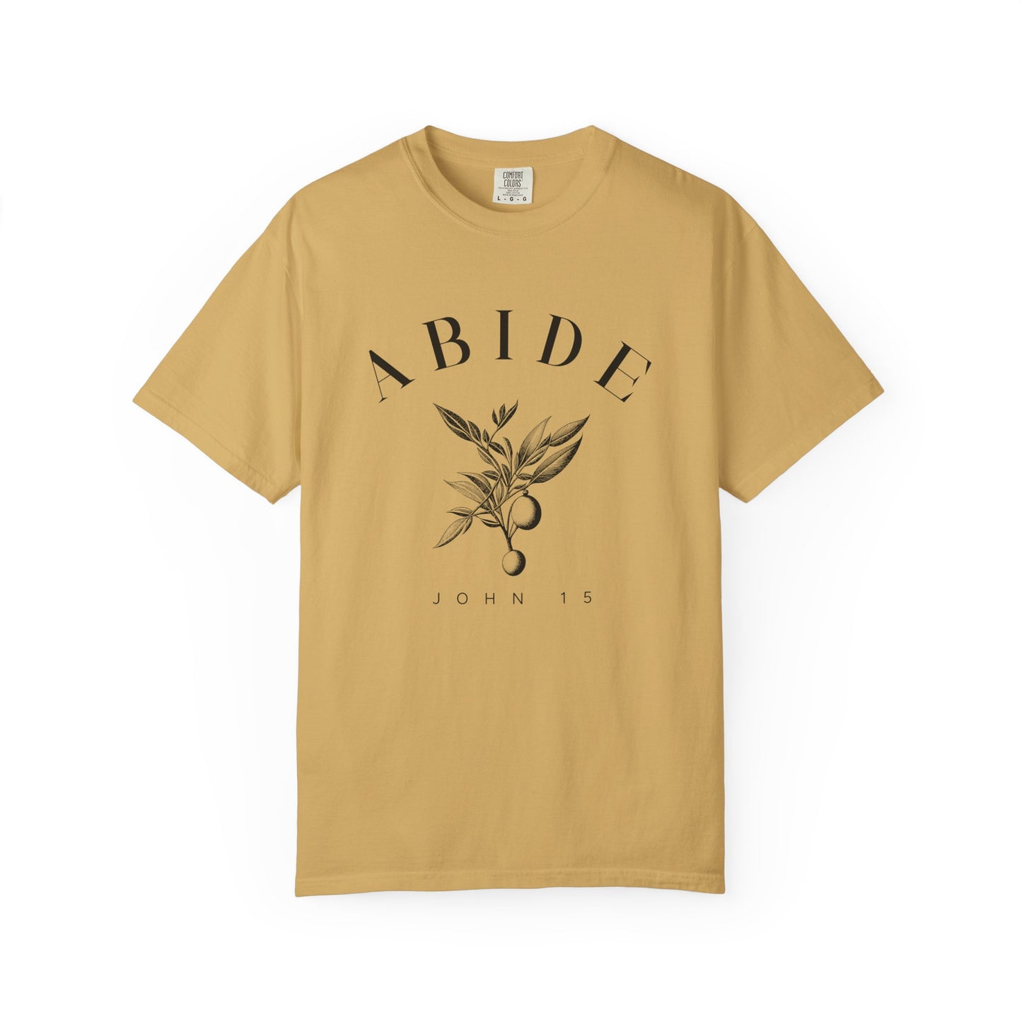 Abide Floral Tee — John 15 Inspirational T-Shirt