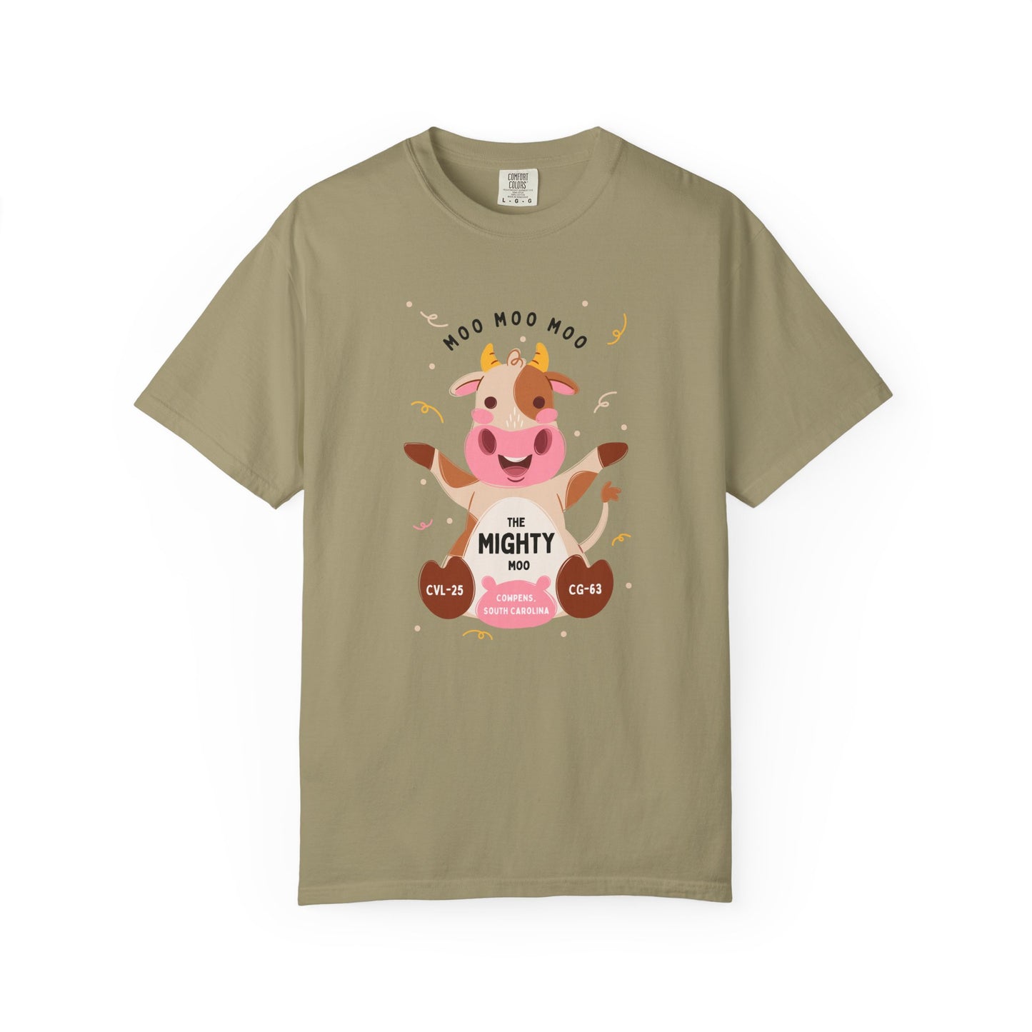 Mighty Moo Cow Graphic T-Shirt — Cute Farm Animal Tee