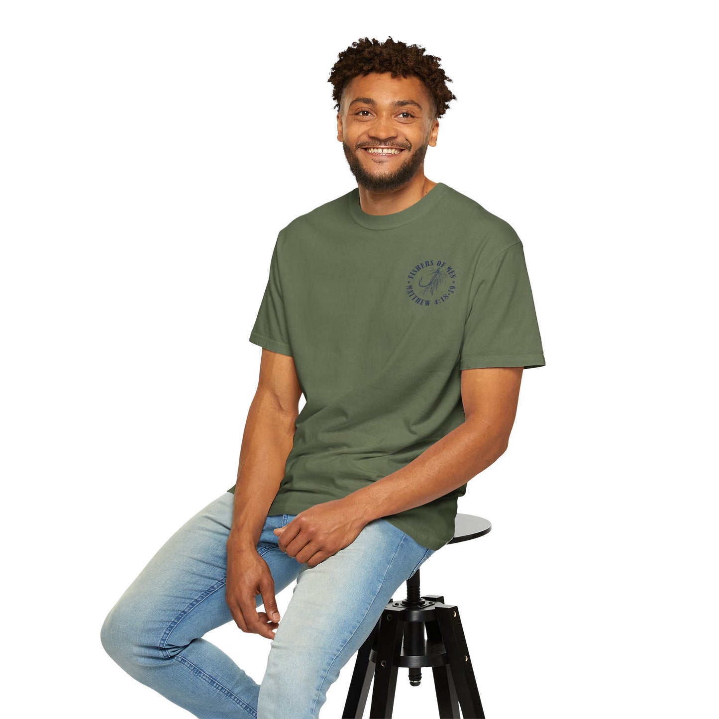 Fishers of Men T-Shirt — Christian Fishing Graphic Tee (Matthew 4:18-19)
