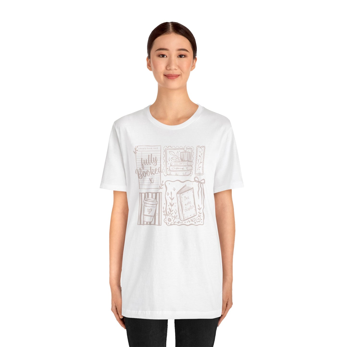 T-Shirt — "Fully Booked" Cozy Reading Graphic Tee