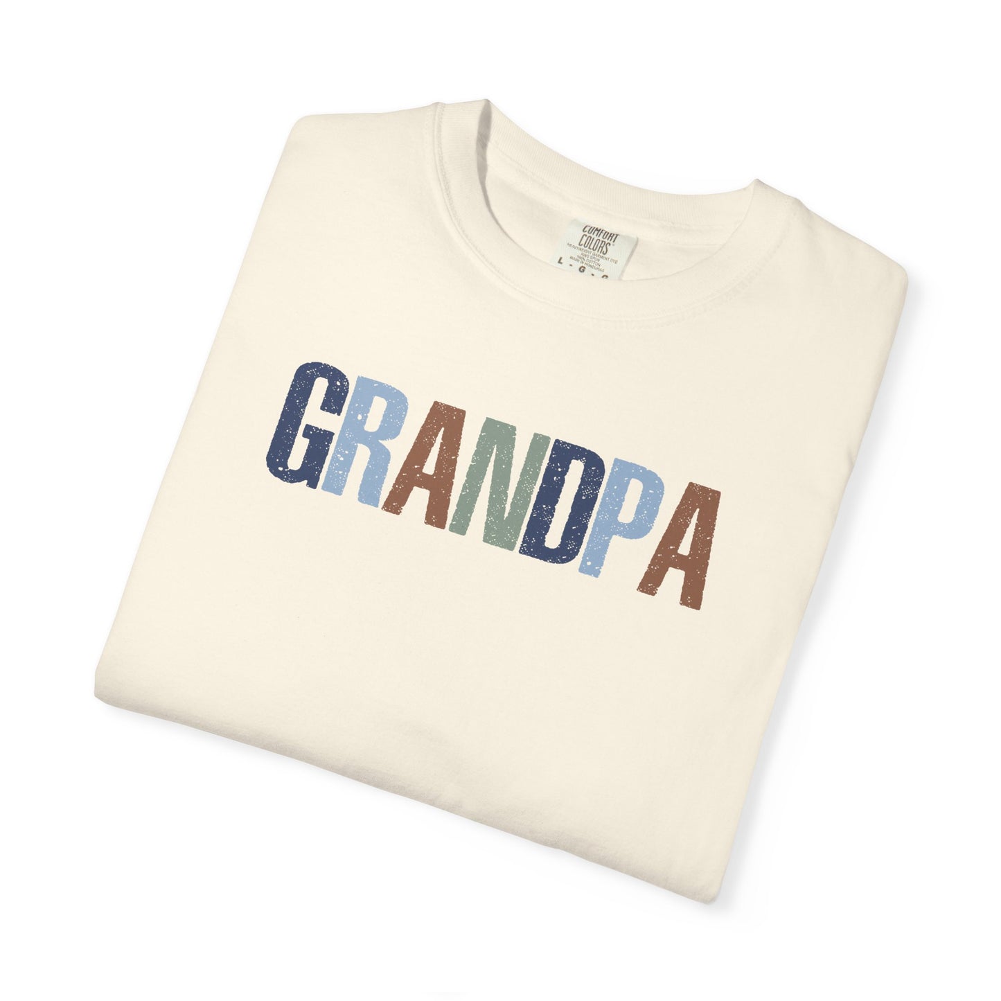 Grandpa Vintage Lettering T-Shirt — Comfortable Dad/Grandparent Gift for Father's Day