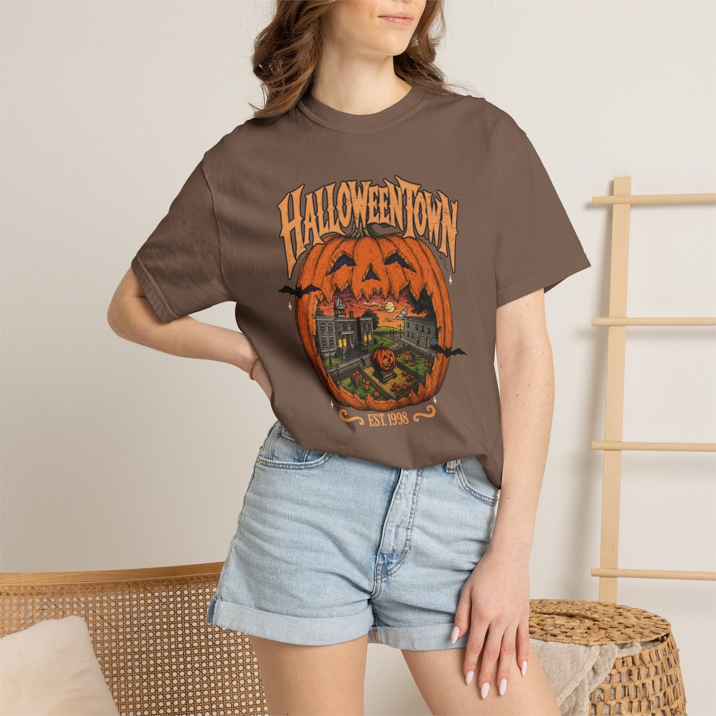 Halloween Town Pumpkin Graphic T-Shirt