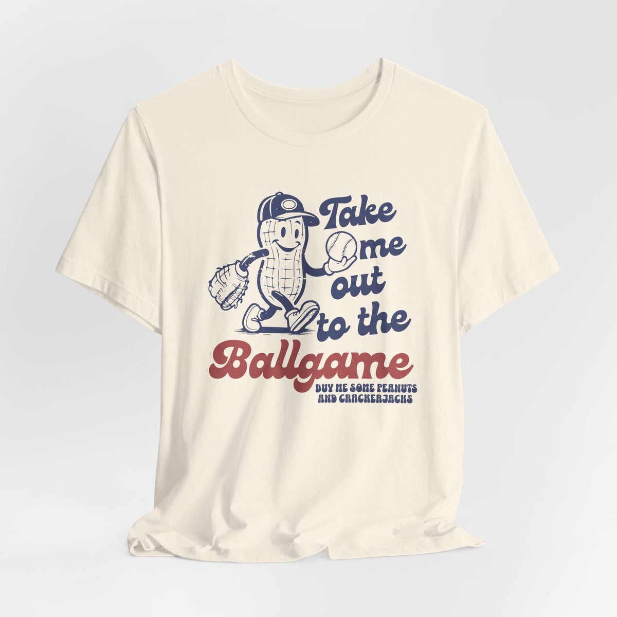 Baseball Tee — "Take Me Out to the Ballgame" Vintage Mascot T-Shirt