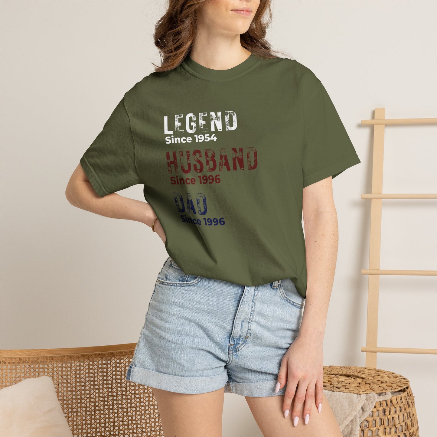 CUSTOM Legend, Husband, Dad T-Shirt — Vintage Tribute Tee
