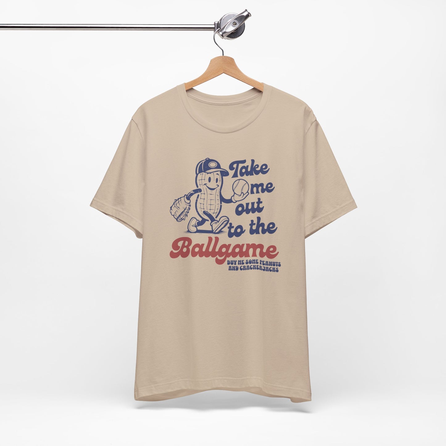 Baseball Tee — "Take Me Out to the Ballgame" Vintage Mascot T-Shirt