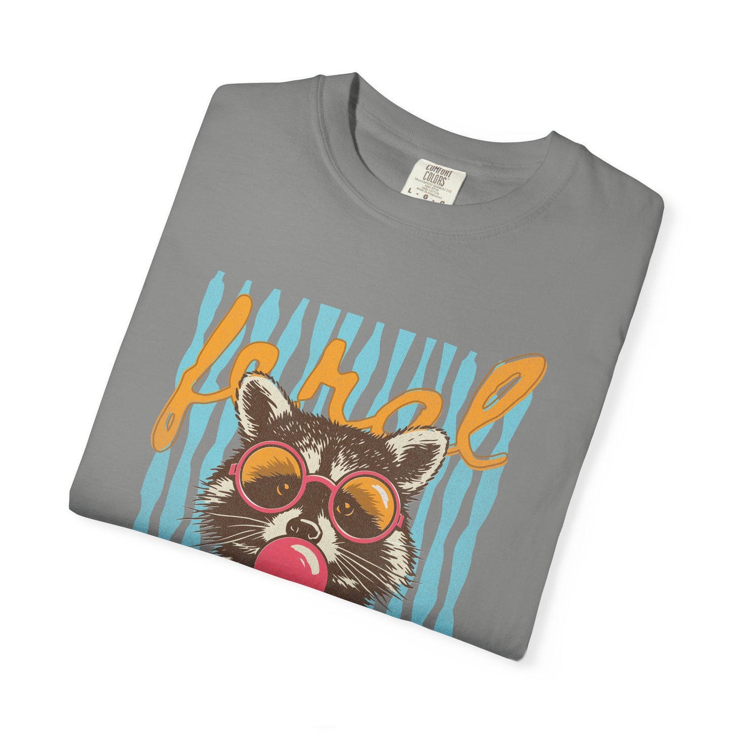 Raccoon Bubblegum Tee — Vintage Sunglasses Graphic T-Shirt