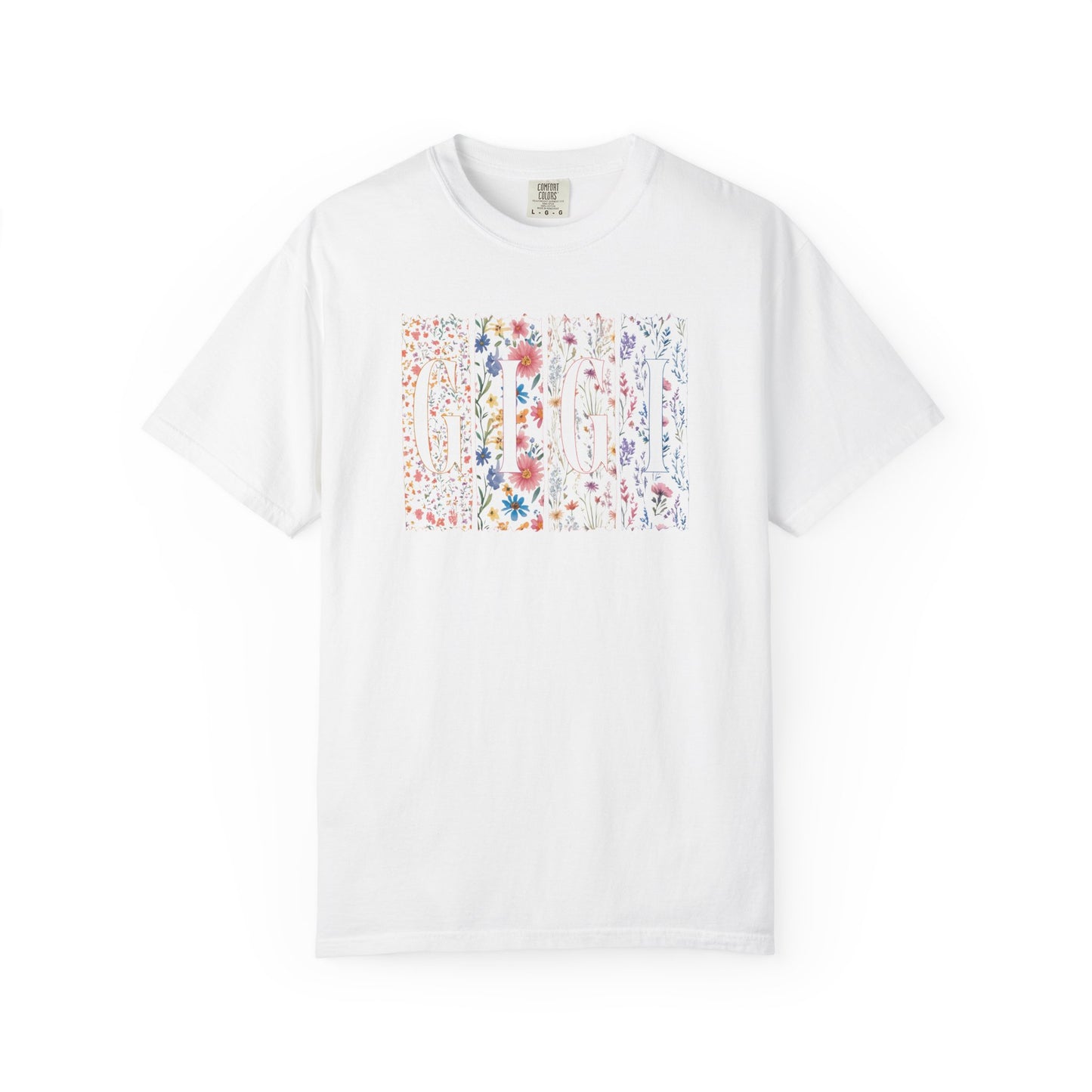 "GiGi" Floral Meadow Graphic T-Shirt — Watercolor Wildflower Print