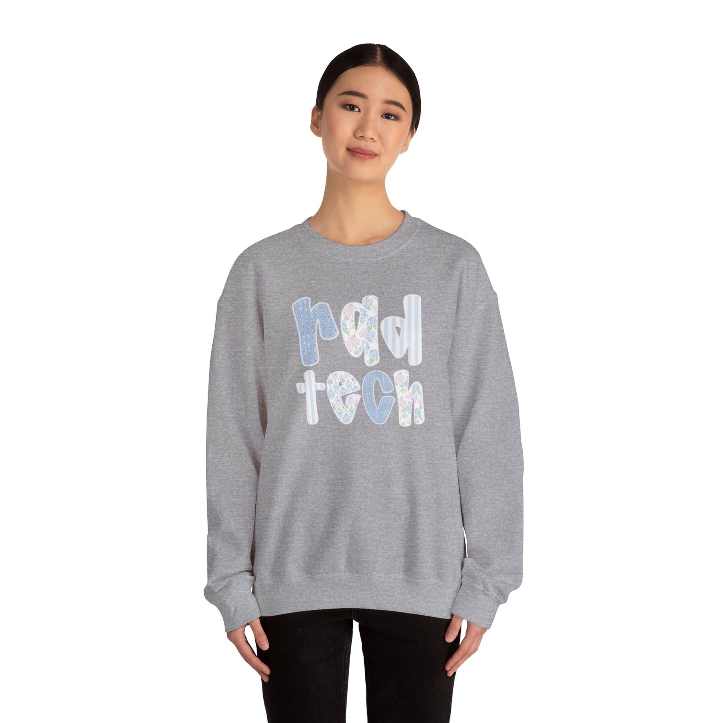 Rad Tech Crewneck Sweatshirt — Pastel Floral