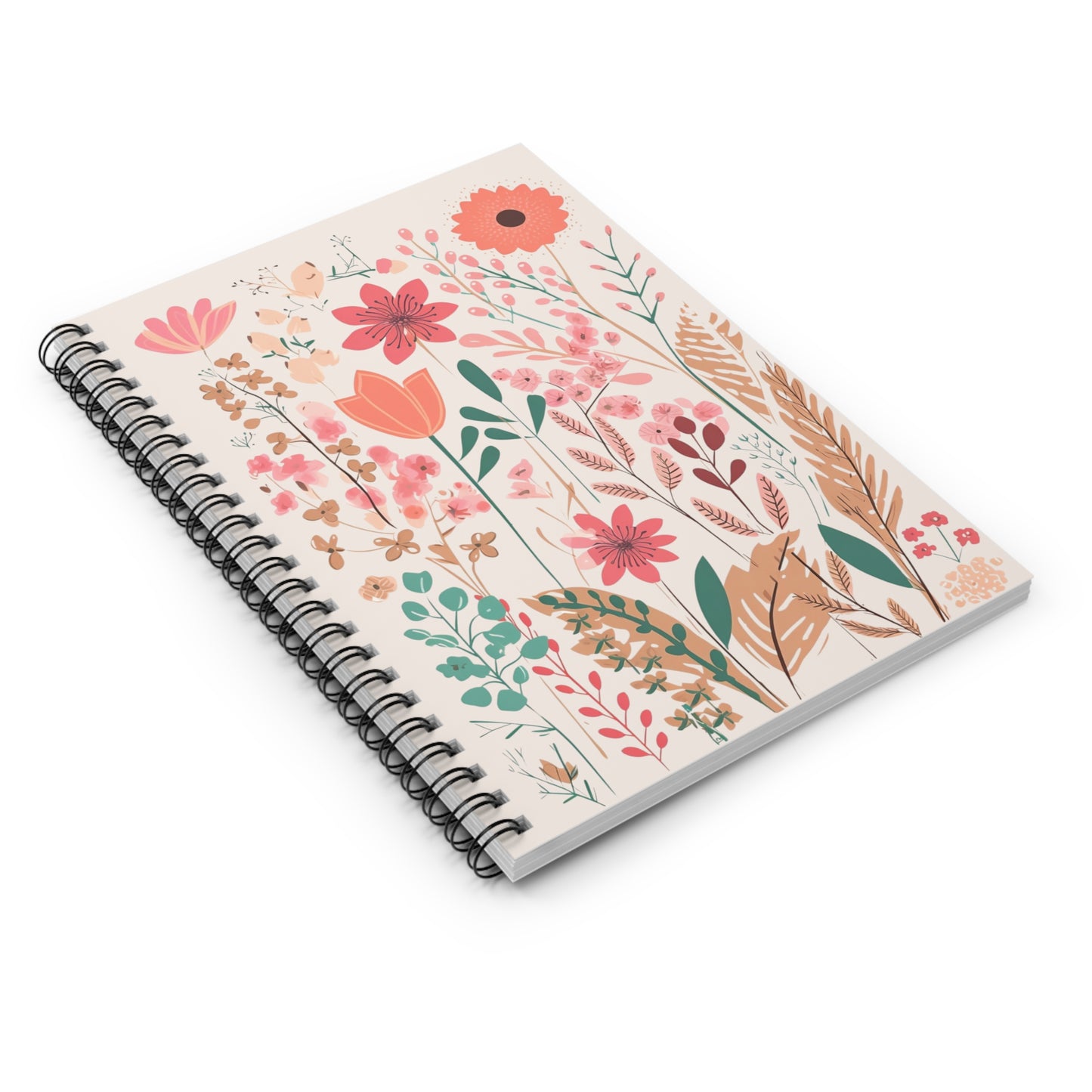 Floral Spiral Notebook