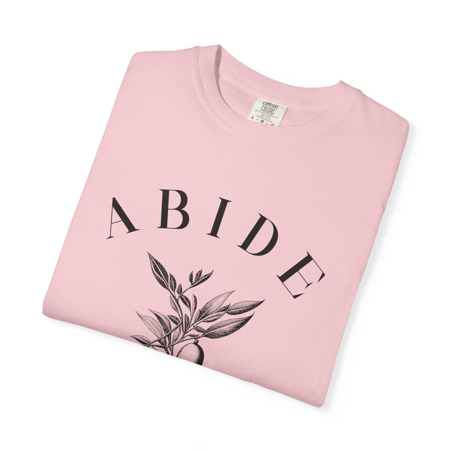 Abide Floral Tee — John 15 Inspirational T-Shirt