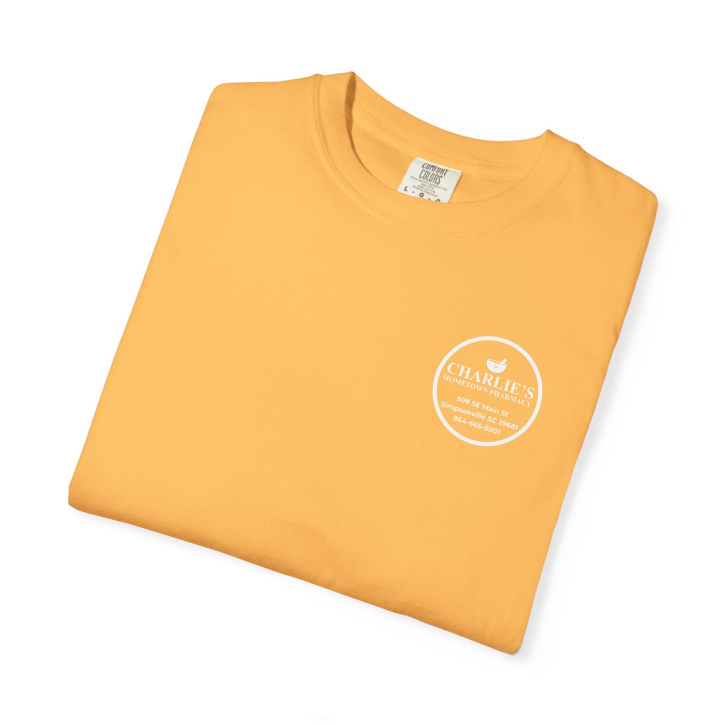 Pharmacy Logo T-Shirt — Charlie’s Hometown Pharmacy Logo Tee