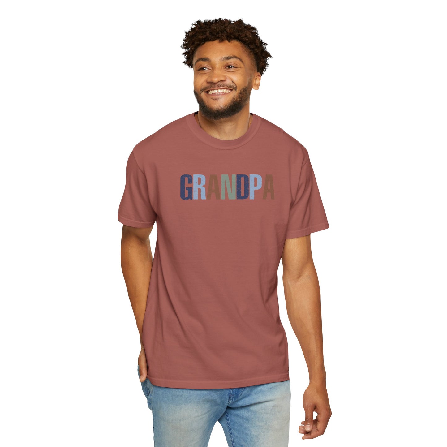 Grandpa Vintage Lettering T-Shirt — Comfortable Dad/Grandparent Gift for Father's Day