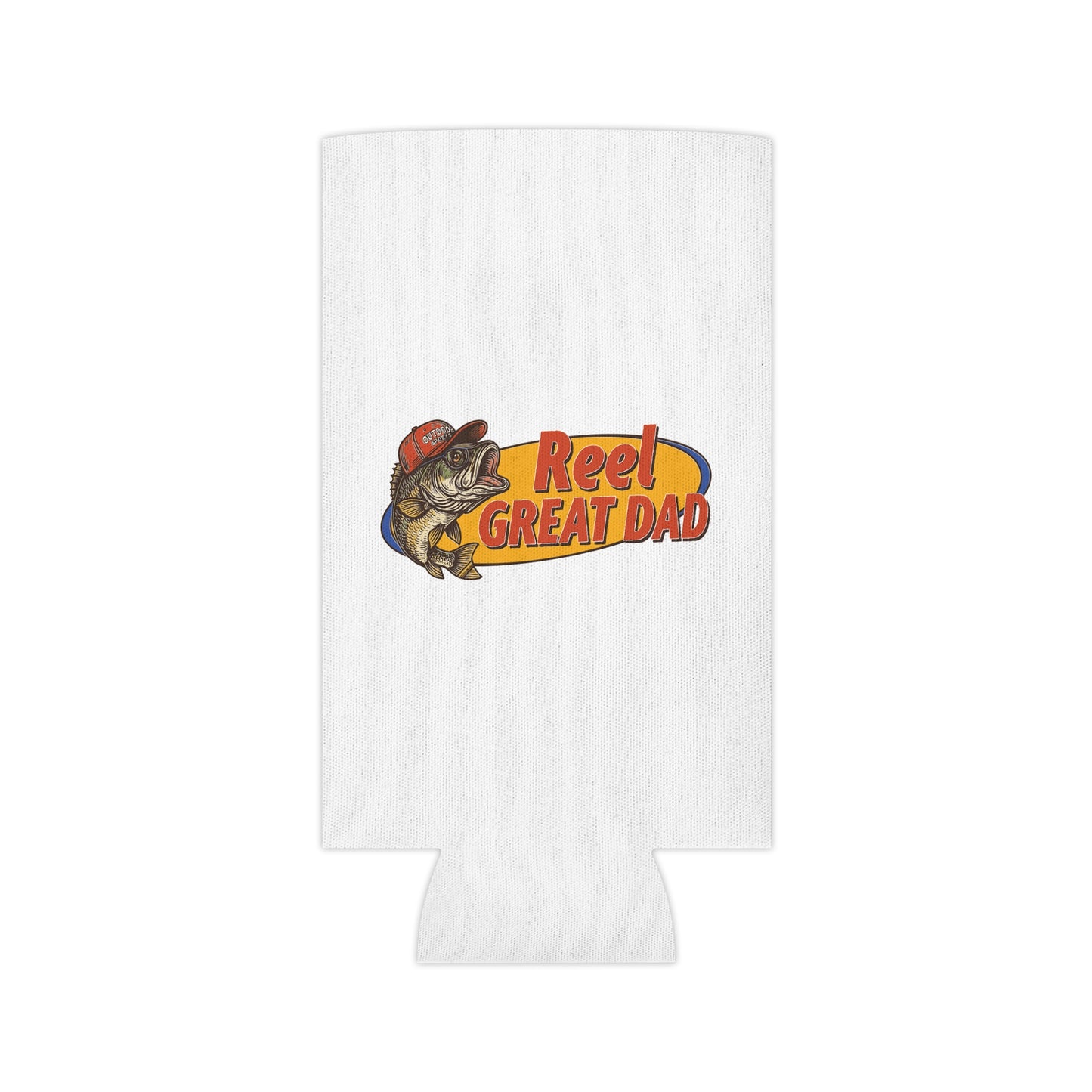 Can Cooler — "Reel Great Dad" Fishing Dad Can Cooler, Father's Day Gift