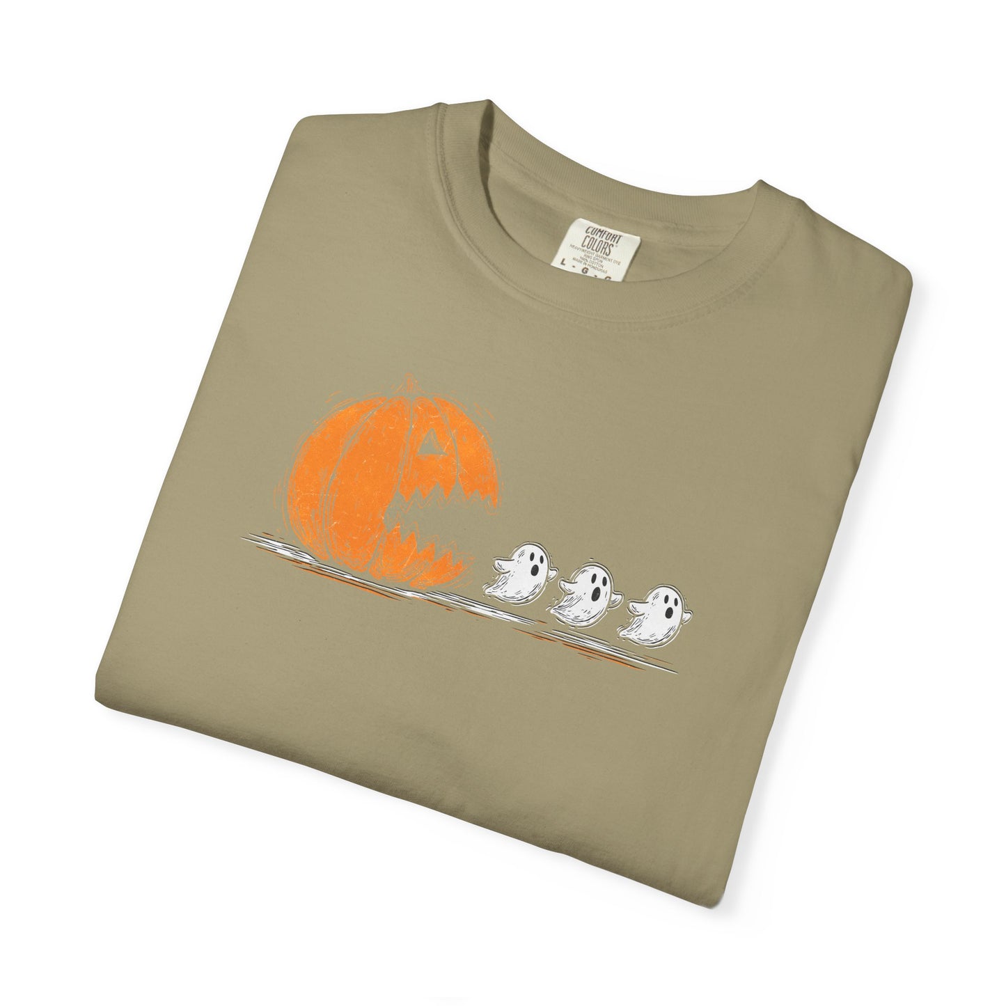 Halloween "Pac Man: Pumpkin Ghosts T-Shirt — Cute Trio Spooky Tee