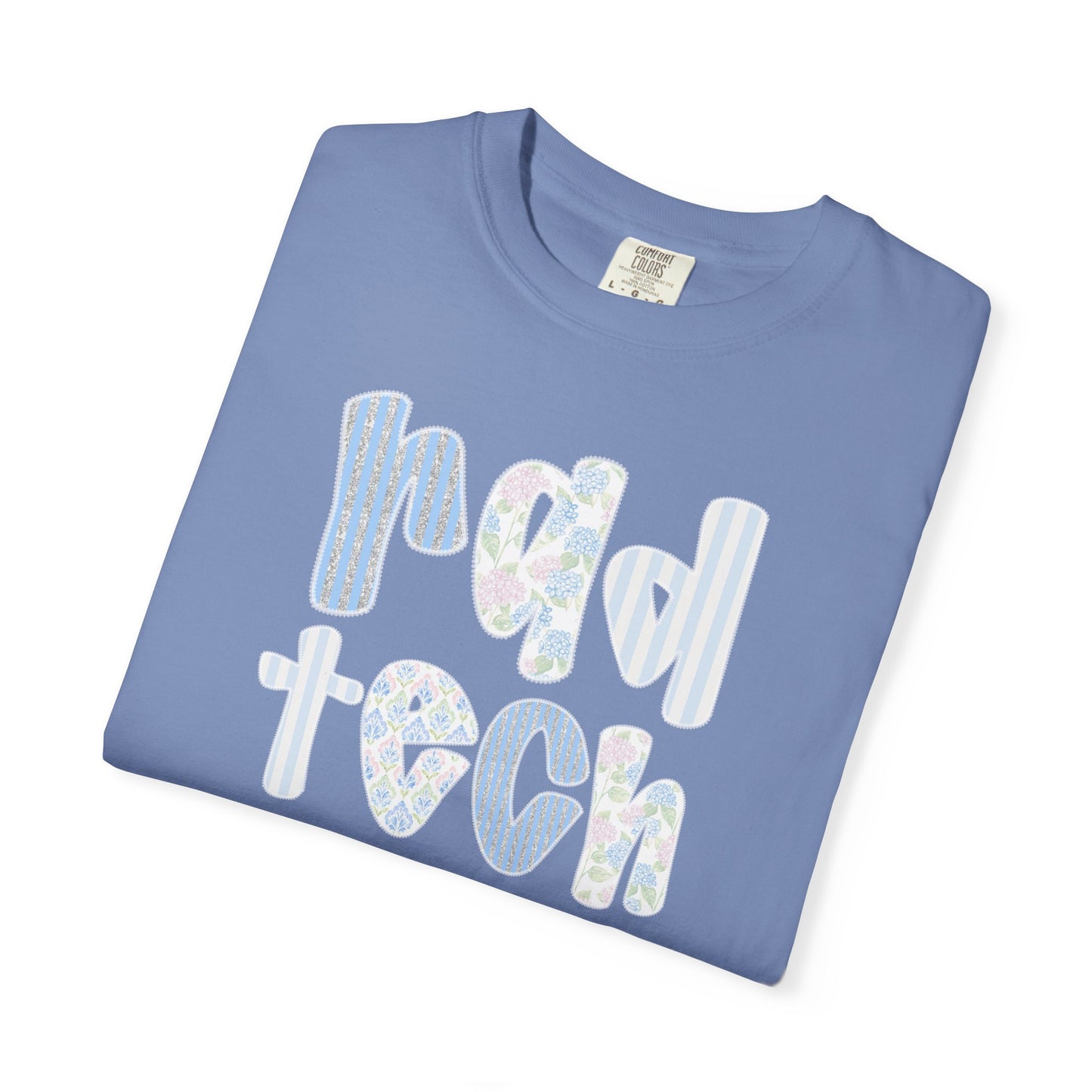Rad Tech T-Shirt — Retro Floral 'rad tech' Graphic Tee for Radiologic Technologists