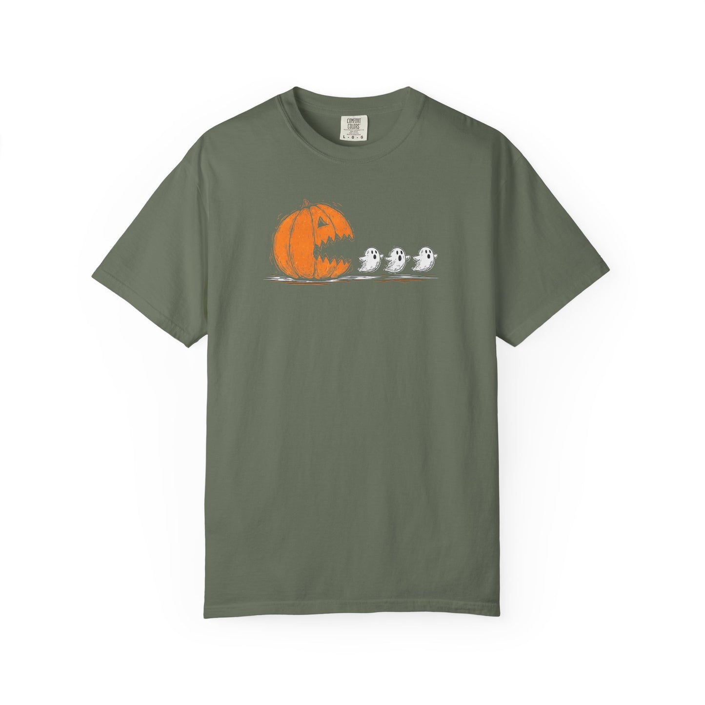Halloween "Pac Man: Pumpkin Ghosts T-Shirt — Cute Trio Spooky Tee
