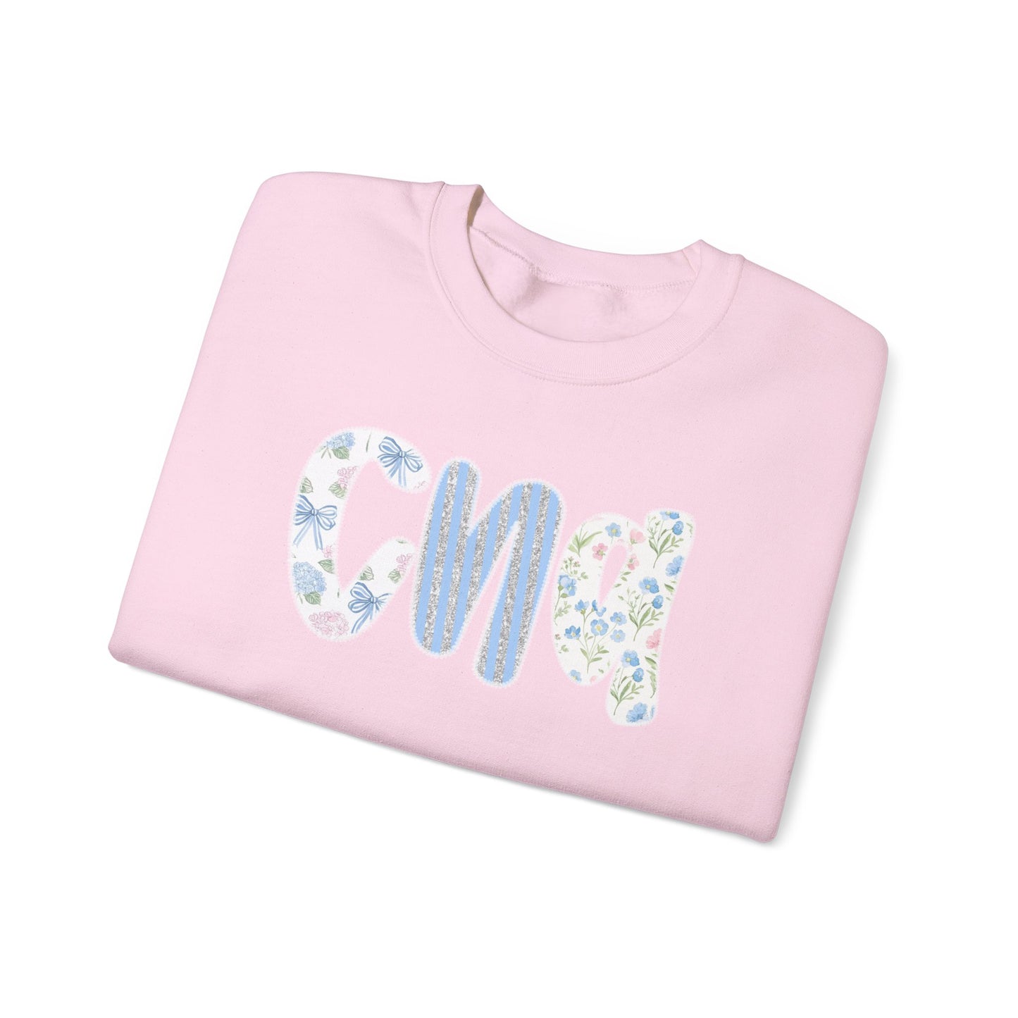 Floral CNA Crewneck Sweatshirt – Pastel Nurse Appreciation Pullover