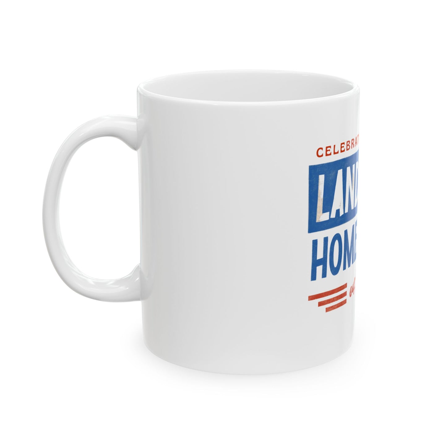 Ceramic Mug — "Land of the Free, Home of the Brave" 1776 Patriotic Coffee Mug (11oz/15oz)