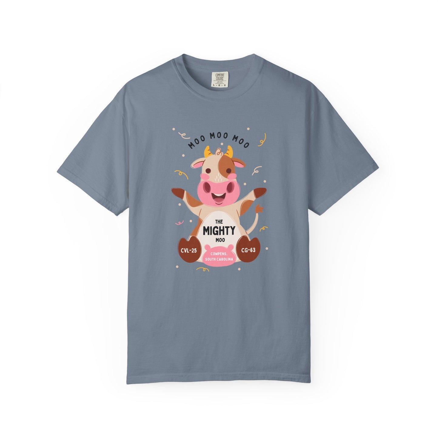 Mighty Moo Cow Graphic T-Shirt — Cute Farm Animal Tee