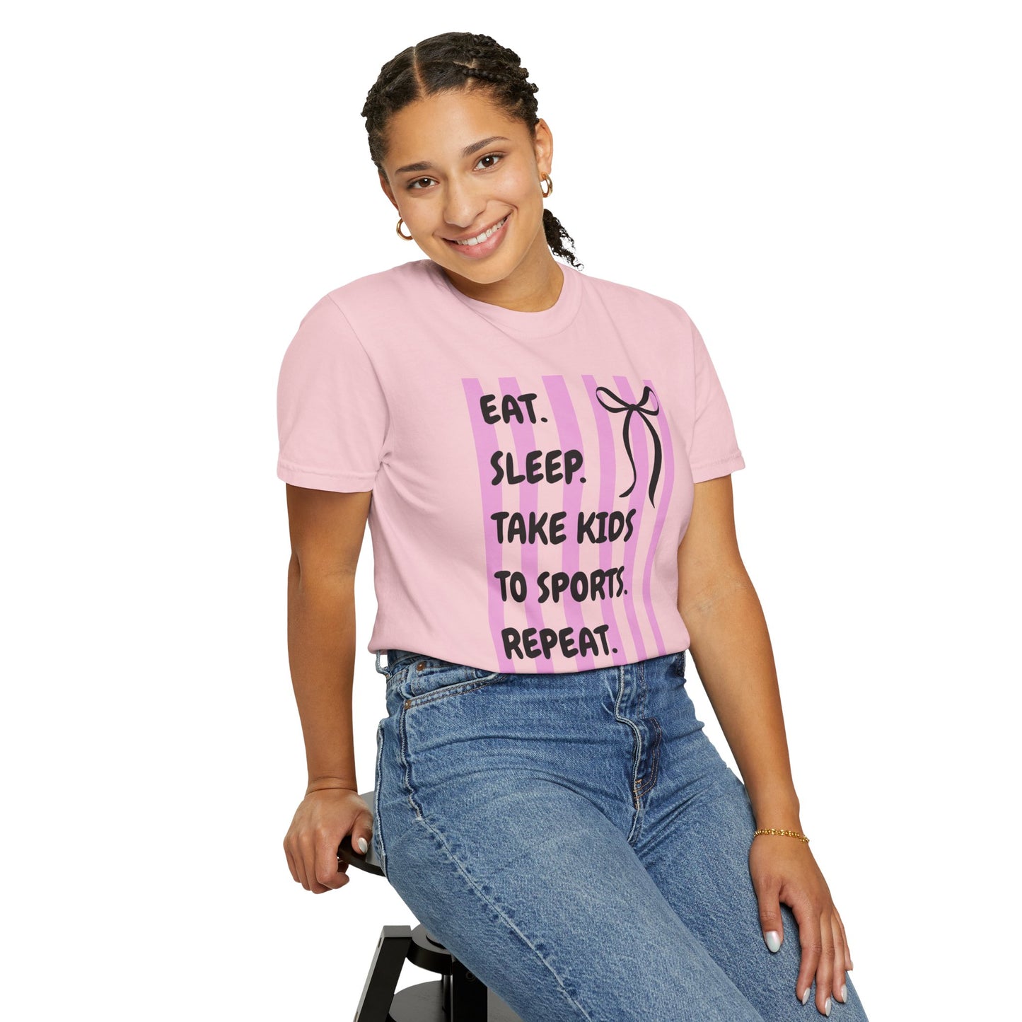 Brooke's "Eat. Sleep. Take Kids to Sports. Repeat." T-Shirt