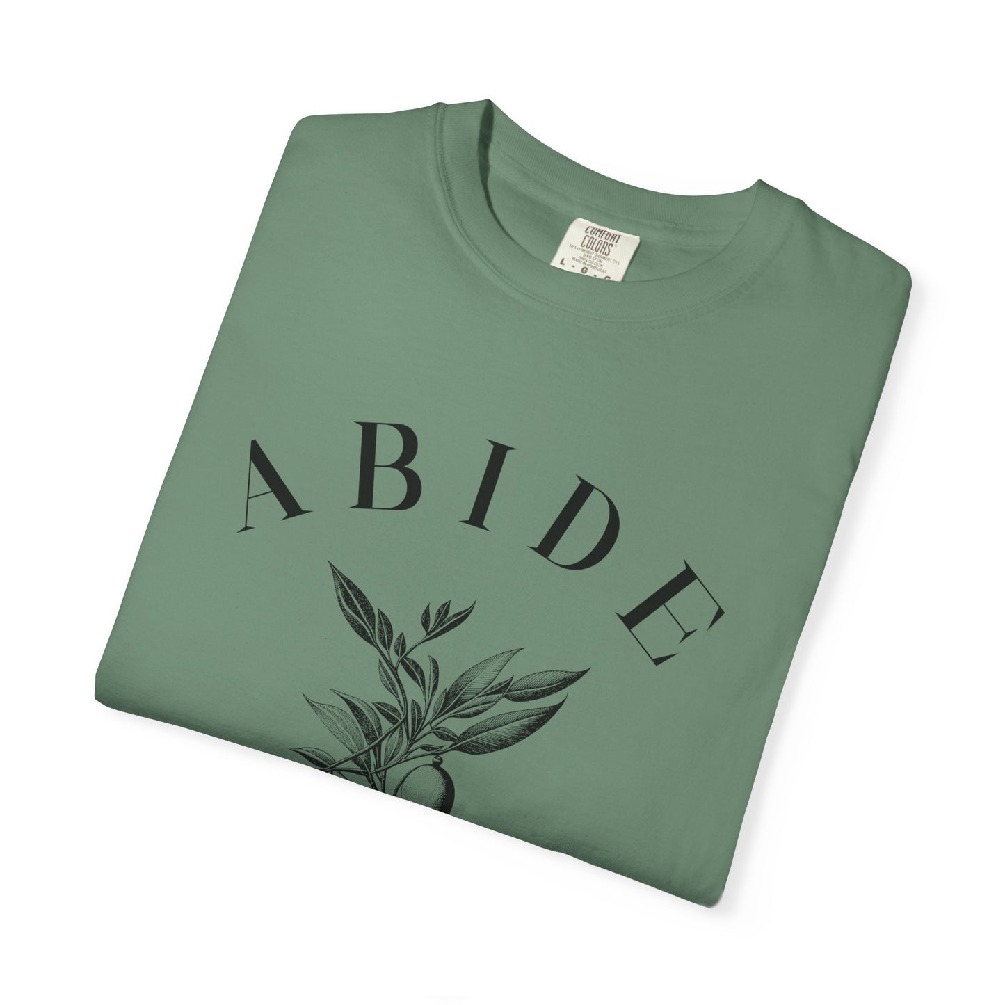 Abide Floral Tee — John 15 Inspirational T-Shirt