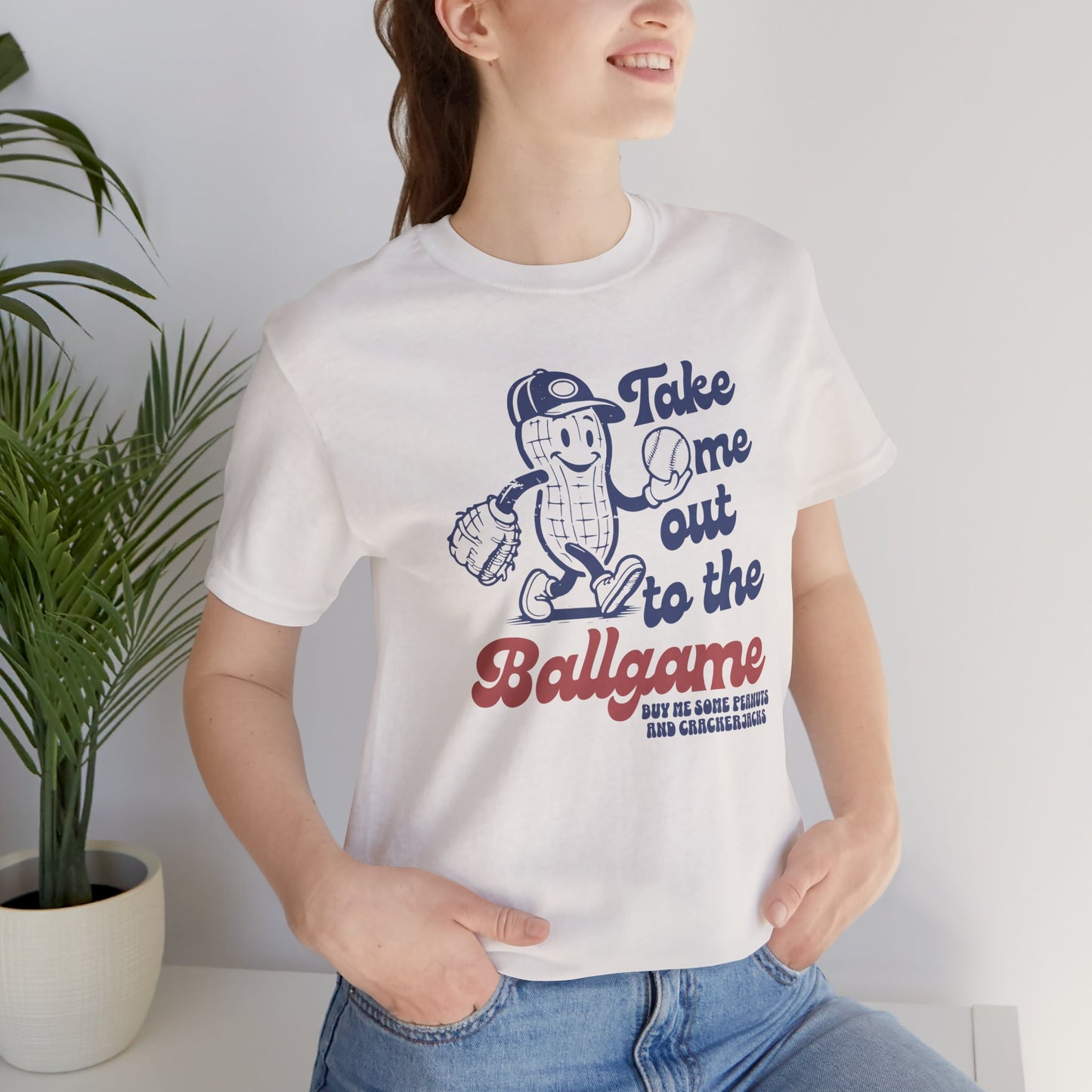 Baseball Tee — "Take Me Out to the Ballgame" Vintage Mascot T-Shirt