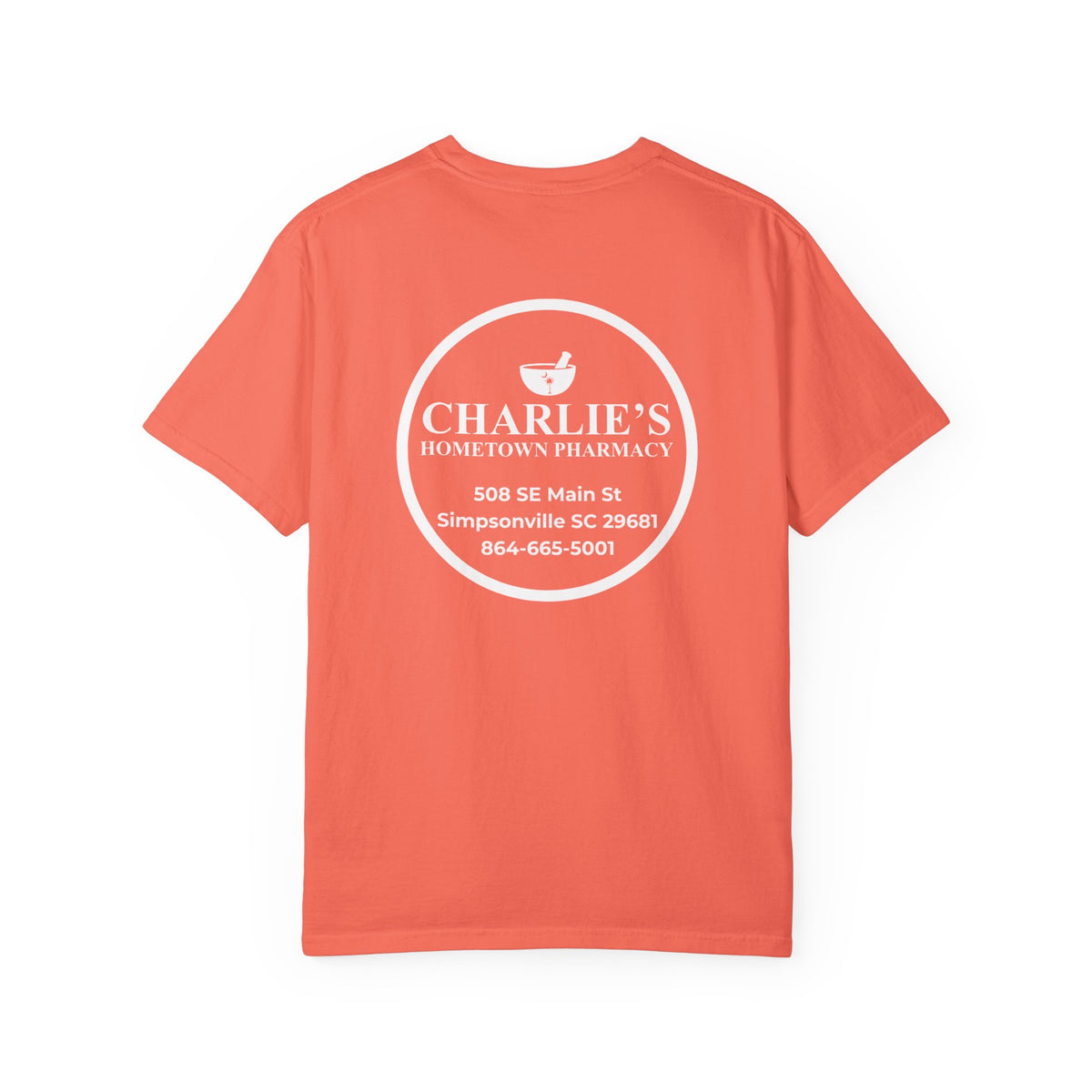 Pharmacy Logo T-Shirt — Charlie’s Hometown Pharmacy Logo Tee
