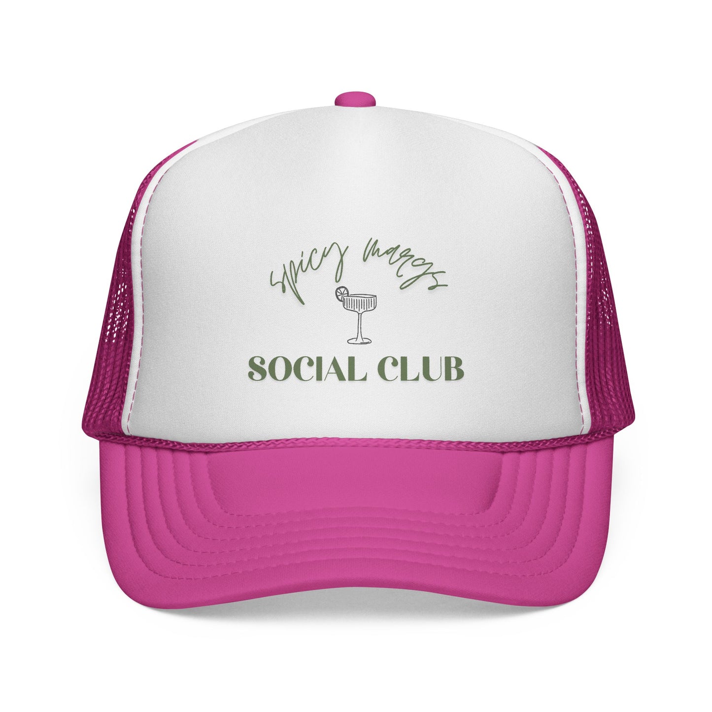 Trucker Cap — 'Spicy Margs' Social Club Embroidered Unisex Hat
