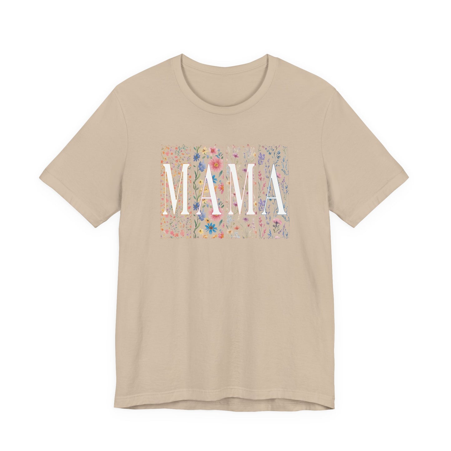 Mama Floral Tee — Soft Pink Mother’s Day Shirt with Floral Typography