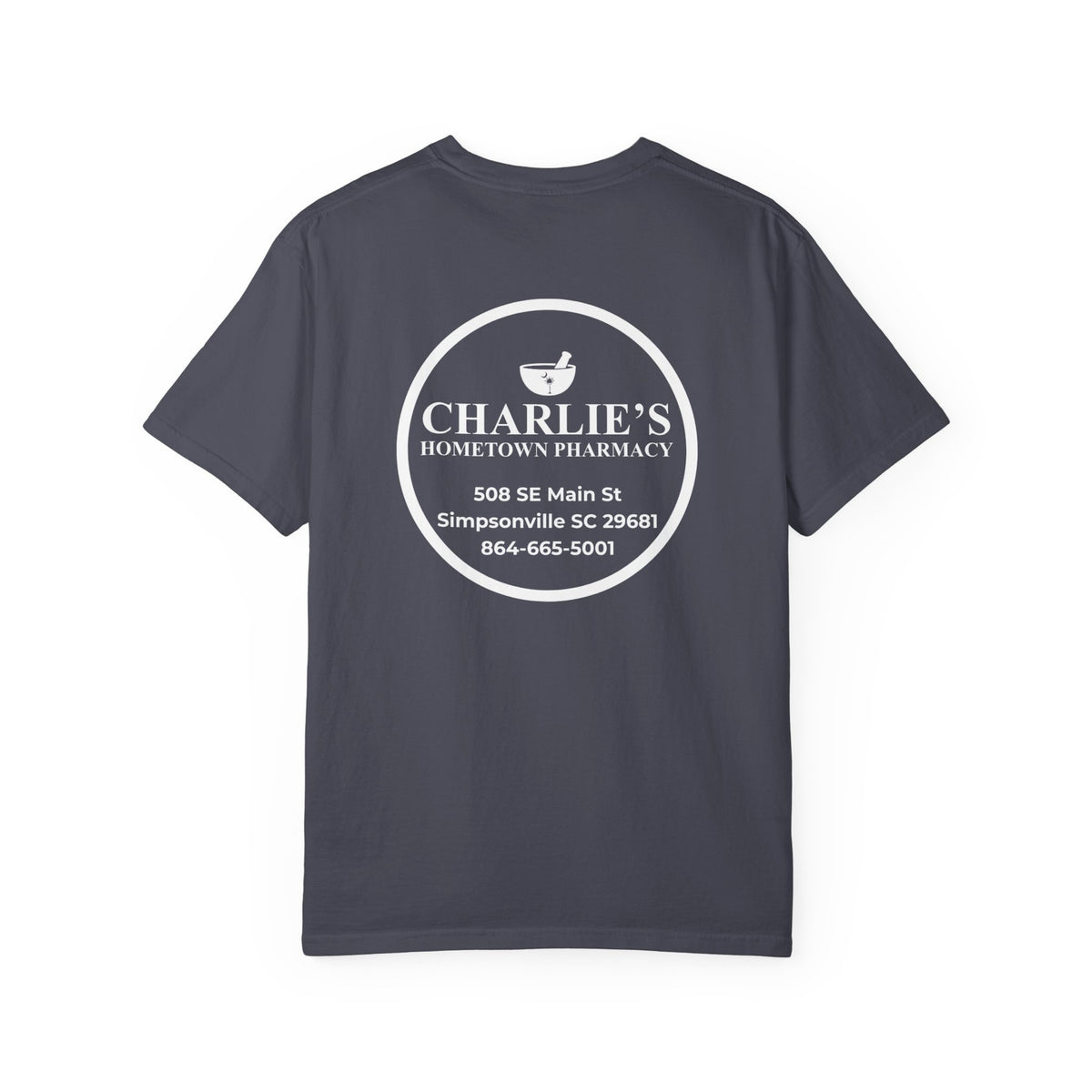 Pharmacy Logo T-Shirt — Charlie’s Hometown Pharmacy Logo Tee